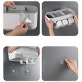 Kệ để đồ nhà tắm kết hợp giá treo cốc và bàn chải đánh răng