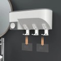 Kệ để đồ nhà tắm kết hợp giá treo cốc và bàn chải đánh răng