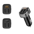 Tẩu sạc ô tô 2 cổng USB có đèn led báo điện áp tiện lợi HY-39