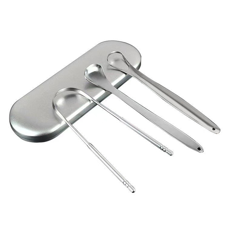 Dụng cụ vệ sinh lưỡi nhỏ gọn, loại bỏ hôi miệng tiện lợi