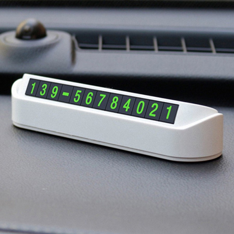 Bảng số điện thoại đặt taplo xe ô tô có phát quang ban đêm