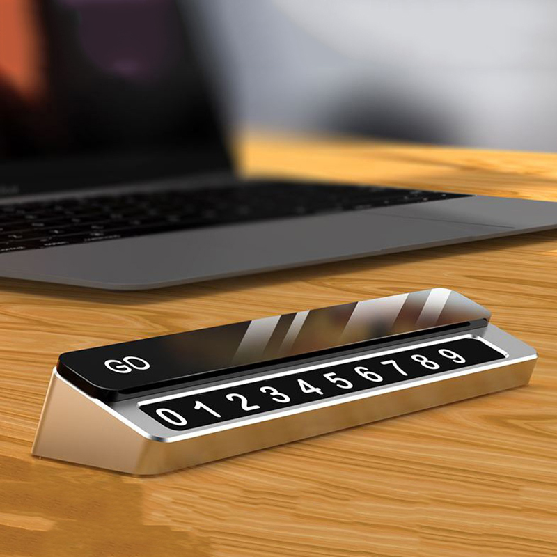 Bảng ghi số điện thoại trên ô tô GD chất liệu nhôm cao cấp