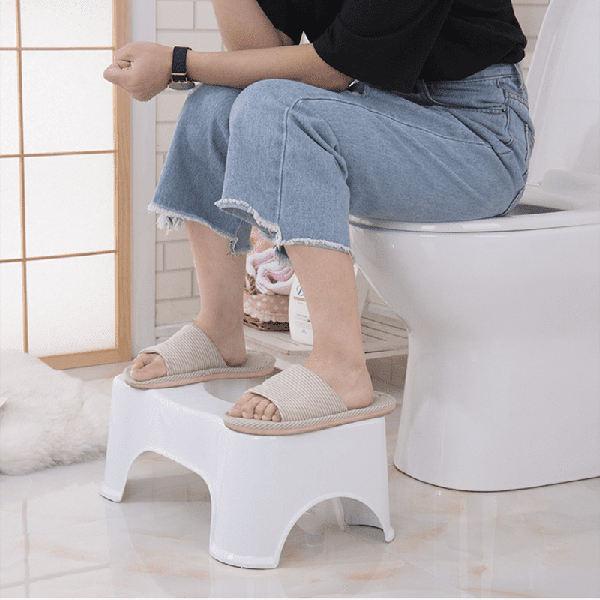 Ghế kê chân toilet chống táo bón, đi vệ sinh đúng cách