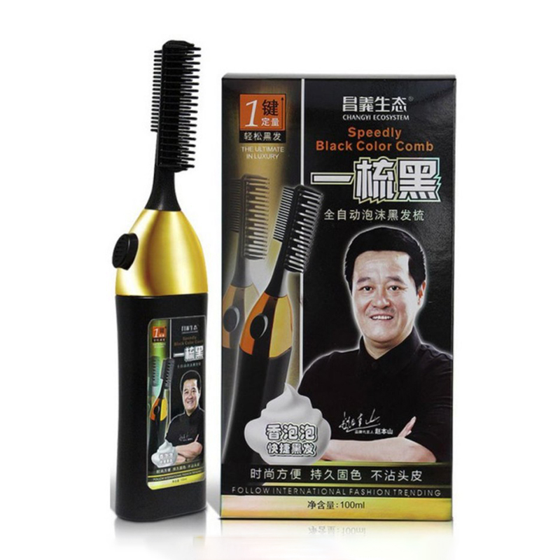 Bộ lược chải phủ tóc bạc thông minh thảo dược tự nhiên