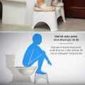 Ghế kê chân toilet chống táo bón, đi vệ sinh đúng cách