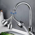 Đầu vòi rửa chén bát tăng áp cao cấp 2 chế độ xoay 360
