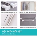 Thanh treo đa năng không cần khoan vít tiện lợi cho gia đình, Thanh 70-120cm	