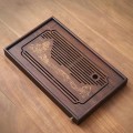 Bàn trà gỗ tre tự nhiên cao cấp họa tiết sơn thủy , Loại 30x18x3.8cm