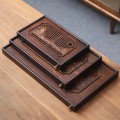 Bàn trà gỗ tre tự nhiên cao cấp họa tiết sơn thủy , Loại 30x18x3.8cm
