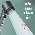 Vòi sen tắm tăng áp 4 trong 1 siêu mạnh tiết kiệm nước