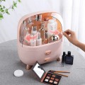 Hộp đựng mỹ phẩm, đồ trang điểm để bàn chống bụi cao cấp, Màu trắng
