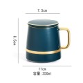 Bộ ly sứ uống trà, cafe phong cách Châu Âu cao cấp kèm hộp sang trọng